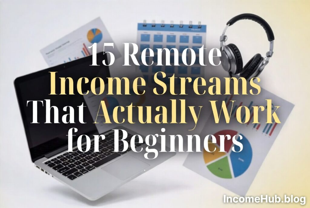 Every list of "remote income streams" online seems to be written by someone who's never actually tried them. You get vague…